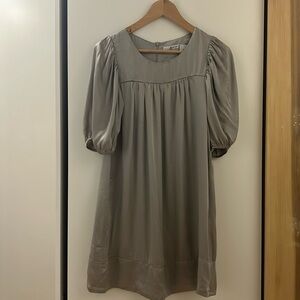 Y2K Kensie Silver Silk Dress